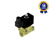 Válvula Solenoide 3/8" NPT 2/2 Vias NF 24 Vcc Linha Industrial Thermoval
