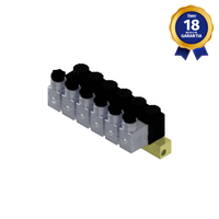 Bloco Manifold Sextuplo 3/2 Vias NF 1/8" NPT 12 Vcc Thermoval