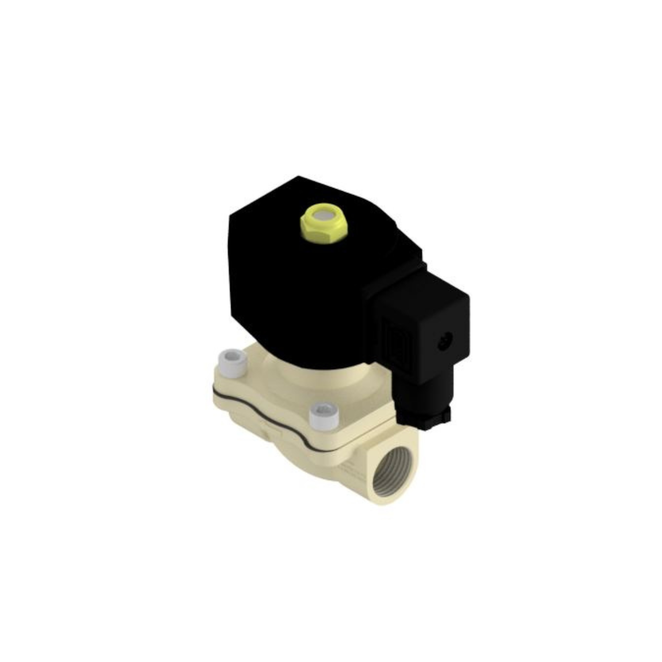 Válvula solenoide 2 vias 12V 1/2 bsp bico cerca barra