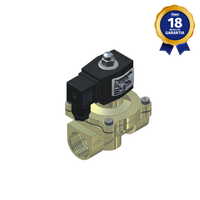 Válvula Solenoide 2/2 Vias NF 1" NPT 24 Vcc Linha Industrial Thermoval