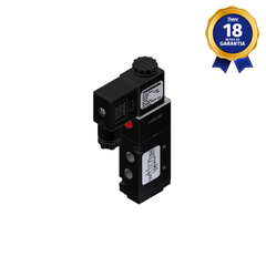 Válvula Pneumática 5/2 Vias Simples Solenoide 1/8" NPT 12 Vcc Thermoval