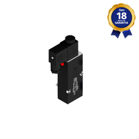Válvula Pneumática 5/2 Vias Simples Solenoide Namur 1/4" NPT 24 Vcc Thermoval