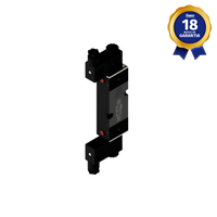 Válvula Pneumática 5/2 Vias Duplo Solenoide Namur 1/4" BSP 24 Vcc Thermoval