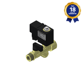 Válvula Solenoide 2/2 Vias NF 1/2" BSP com Redução 1/4" BSP 220 Vca Thermoval com Filtro Y