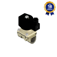 Válvula Solenoide 3/4" 2/2 Vias NF Latão Viton 220 Vca Thermoval