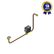 Válvula Solenoide 2/2 Vias NF 1/4" OD 220 Vca Linha Odonto Compatível Sercon