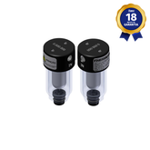 Filtro de Ar 1/8" NPT Dreno Semi-Automático Linha Odonto Compatível com Alliage, Dabi, Gnatus