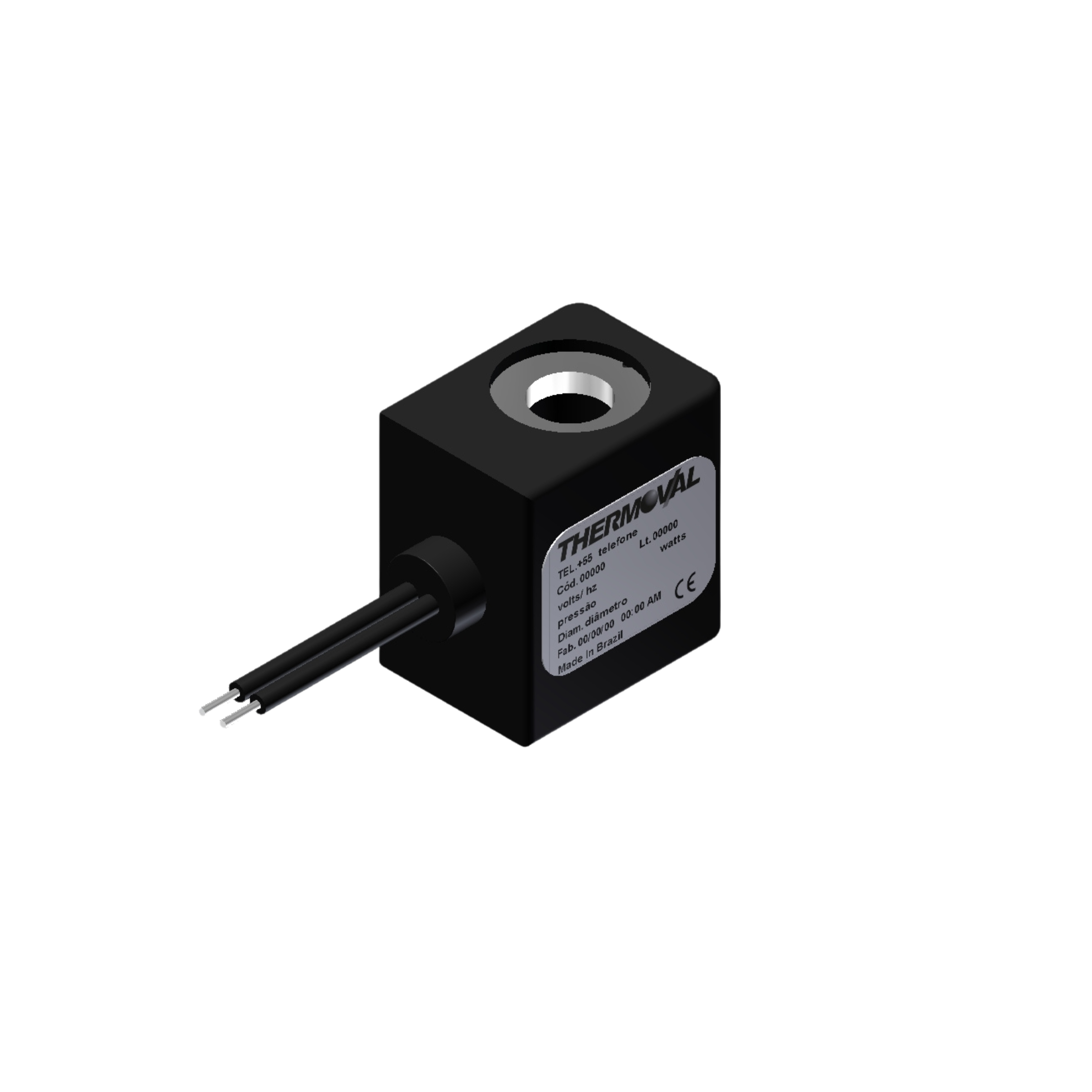 Bobina Solenoide Thermoval tensão 24vcc linha automotiva e industrial