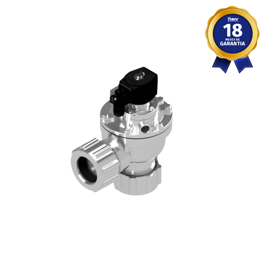 Válvula Solenoide Conexão Compressão 50 mm 2/2 Vias NF 220/240 Vca 50/60 Hz Para Filtragem Linha Industrial