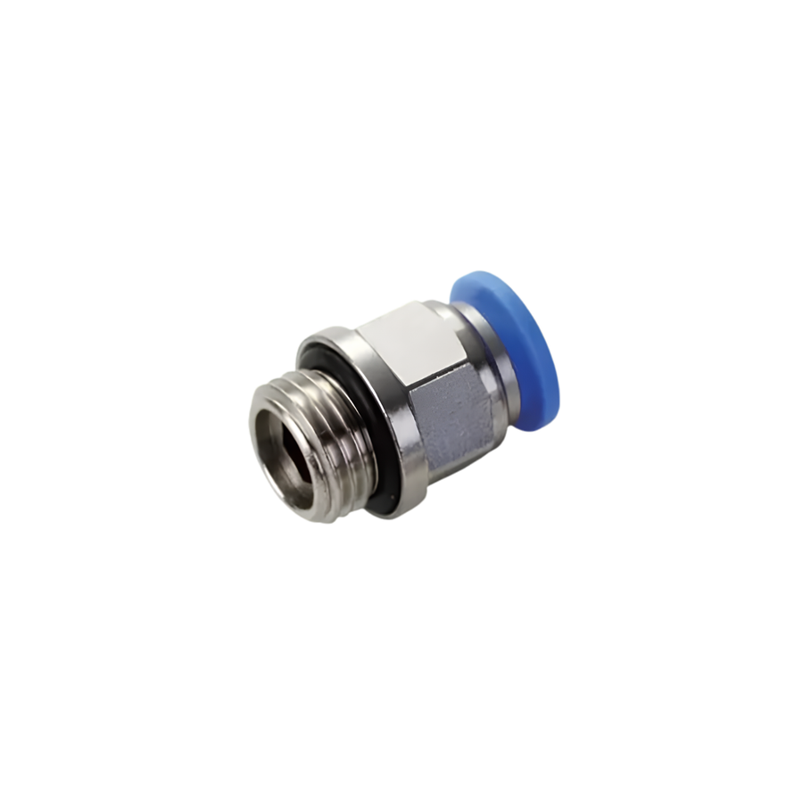 Conexão Pneumática Reta 1/8" BSPP Para Tubo 8 mm