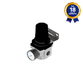 Regulador de Pressão Pneumático 1/2" BSPP Com Manômetro Pressão 150 psi Linha Industrial