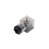 Conector para Bobina Solenoide DIN 43650A com LED AC-E