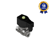 Válvula Solenoide 3/8" NPT 2/2 Vias NF 24 Vca 50/60 Hz Aço Inox Uso Geral Linha Industrial