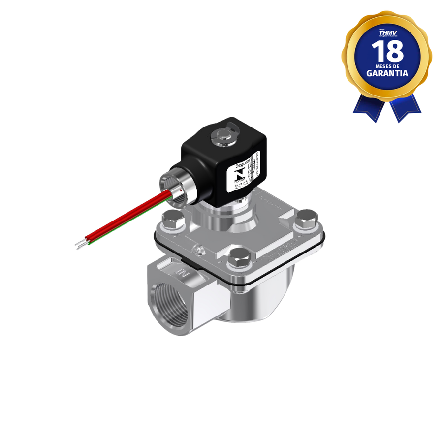 Válvula Solenoide 1" BSP 2/2 Vias NF 220/240 Vca 50/60 Hz À Prova de Explosão Linha de Filtragem