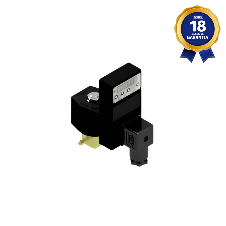 Válvula Solenoide 1/4" BSP 2/2 Vias NF 110/240 Vca 50/60 Hz Timer Digital Linha Industrial Compatível com Air Zap