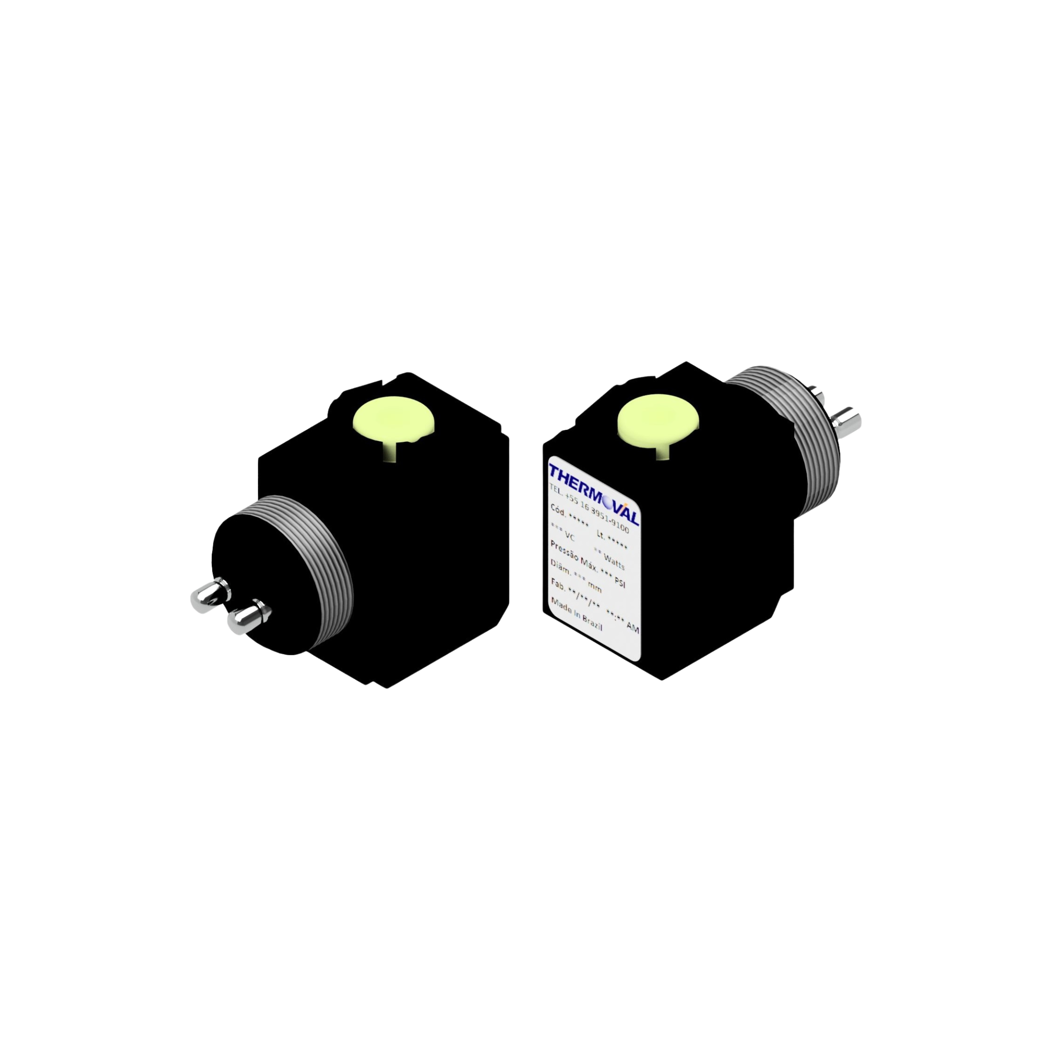 Bobina Solenoide Thermoval tensão 24vcc linha automotiva e industrial
