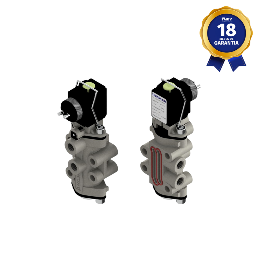 Válvula Solenoide 1/8" NPT 24 Vcc Linha Automotiva e Linha Transferência Compatível com Scania DAF Volvo Eaton