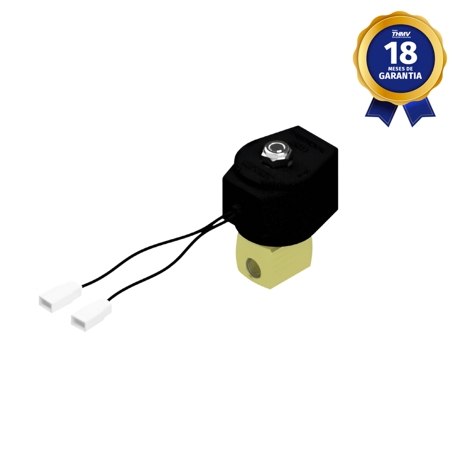 Válvula Solenoide 1/4" NPT 2/2 Vias NF 110/127 Vca 50/60 Hz Para Fornos Industriais Compatível com Progas