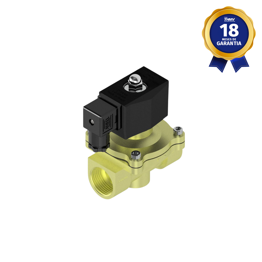 Válvula Solenoide 1" BSP 2/2 Vias NF 220/240 Vca 50/60 Hz Uso Geral Linha Industrial