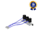 Bloco Manifold Triplo Espigão 3,0 mm 2/2 Vias NF 24 Vcc Linha Odonto Compatível com Alliage Dabi Gnatus