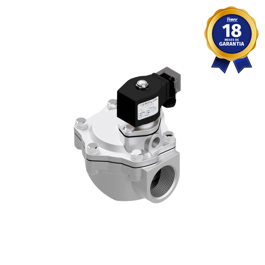 Válvula Solenoide 1.1/2" BSP 2/2 Vias NF 110/127 Vca 50/60 Hz Servo-Operada Linha Filtro de Manga
