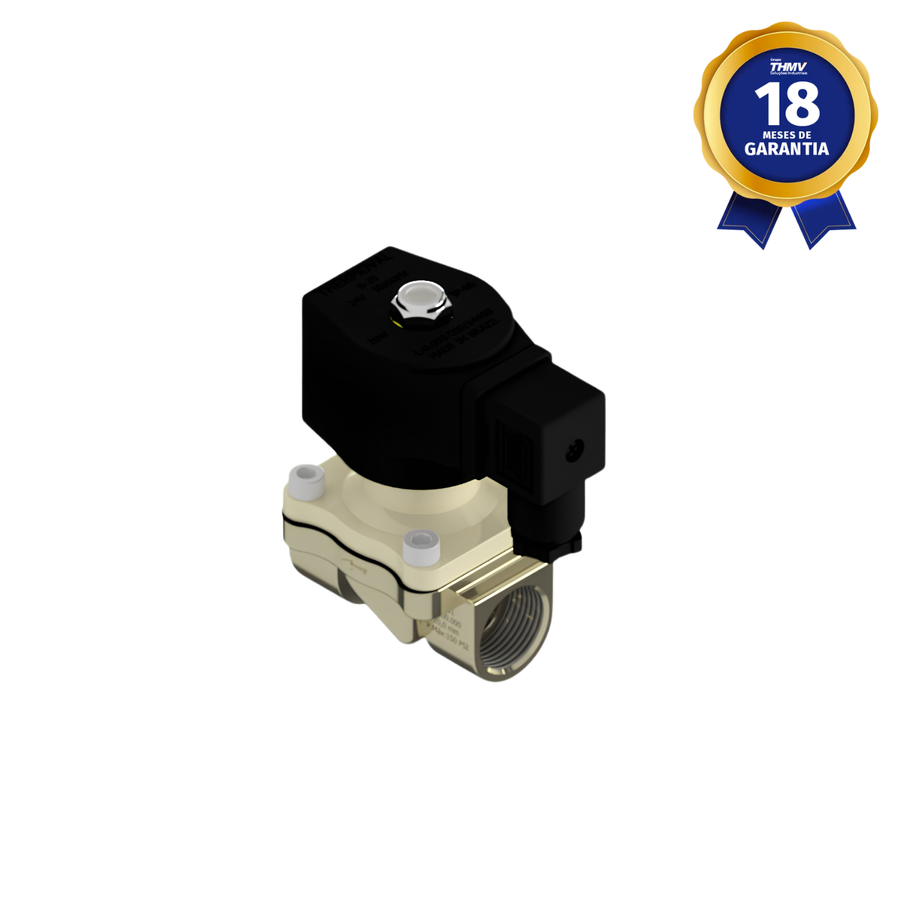 Válvula Solenoide 3/4" BSP 2/2 Vias NF 24 Vca 50/60 Hz Uso Geral Linha Industrial