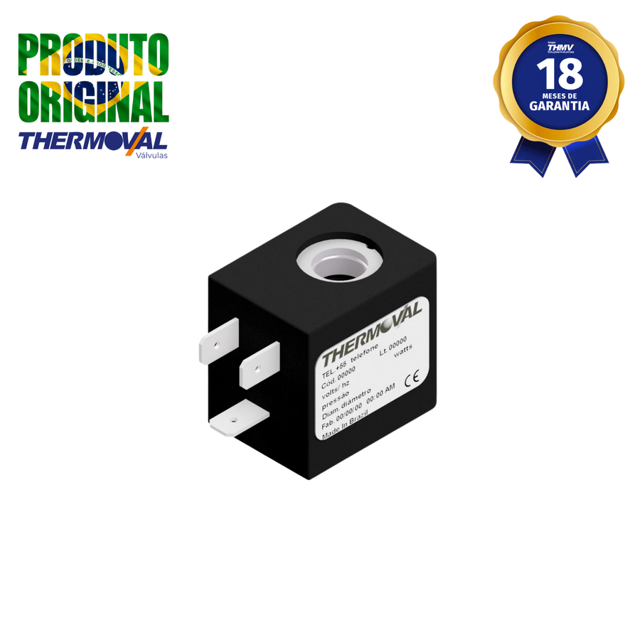 Bobina Solenoide 220/240 Vca 50/60 Hz