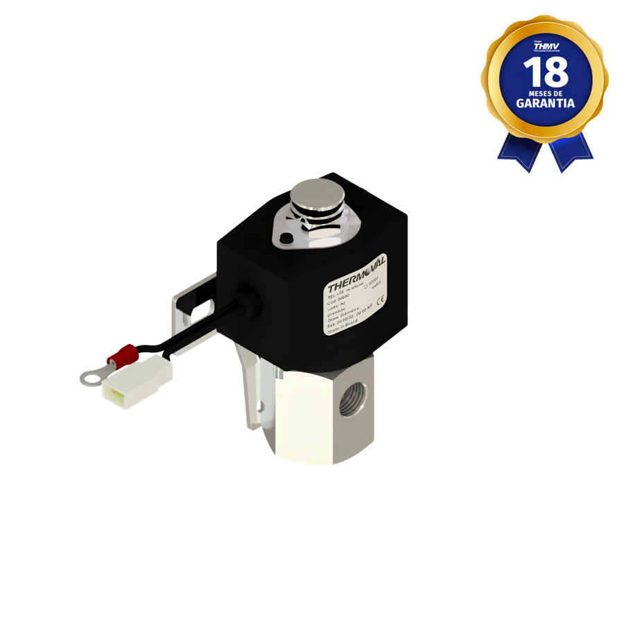 Válvula Solenoide 1/4" NPT 3/2 Vias NF 24 Vcc Linha Automotiva Para Tomada de Força e Freio Motor