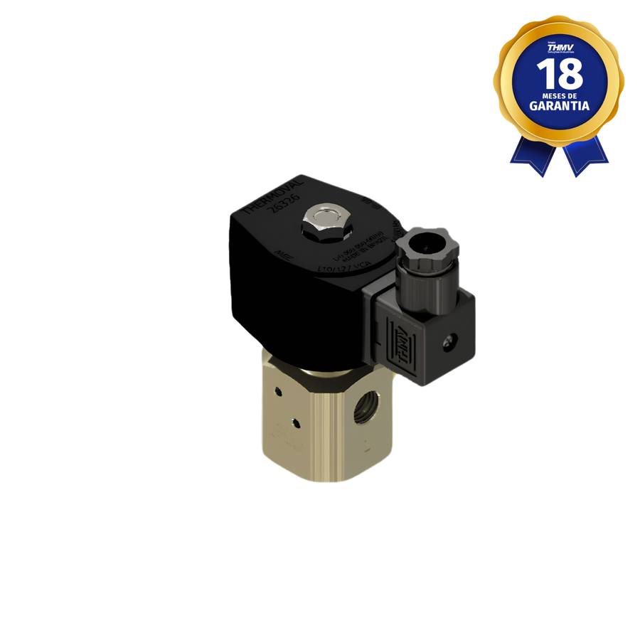 Válvula Solenoide 1/4" BSP 3/2 Vias NF 110/127 Vca 50/60 Hz Universal Linha Industrial