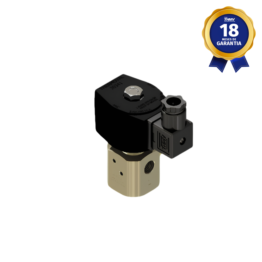 Válvula Solenoide 1/4" BSP 3/2 Vias NF 220/240 Vca 50/60 Hz Universal Linha Industrial