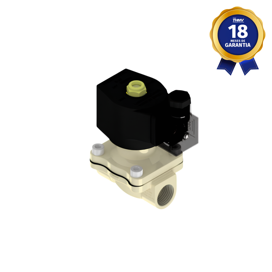 Válvula Solenoide 1/2" BSP 2/2 Vias NF 24 Vca 50/60 Hz Uso Geral Linha Industrial