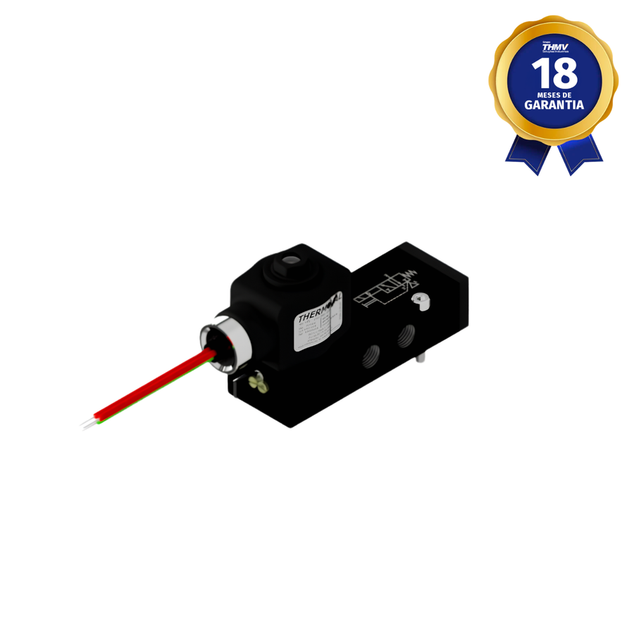 Válvula Pneumática Simples Solenoide 1/4" NPT 5/2 Vias 110/127 Vca 50/60 Hz À Prova de Explosão Linha Industrial