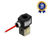 Válvula Solenoide 1/4" NPT 3/2 Vias NF 24 Vcc Universal Linha Industrial