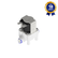 Válvula Solenoide Engate Rápido Tubo 6 mm 2/2 Vias NF 110 Vca 50/60 Hz Linha Branca Para Máquina de Café