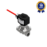 Válvula Solenoide 1/2" NPT 2/2 Vias NA 24 Vcc Inox Uso Geral Linha Industrial Certificação Ex