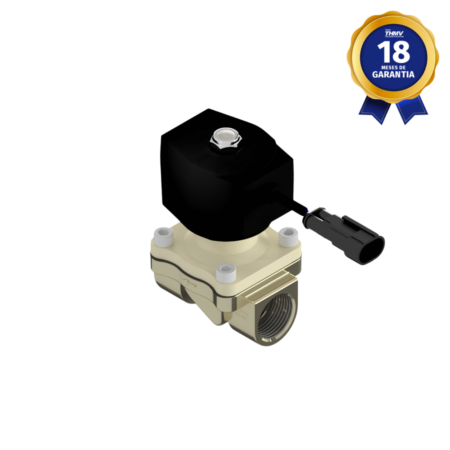 Válvula Solenoide 3/4" BSP 2/2 Vias NF 24 Vcc Linha Automotiva Para Calefação Compatível com Ciferal 73030815