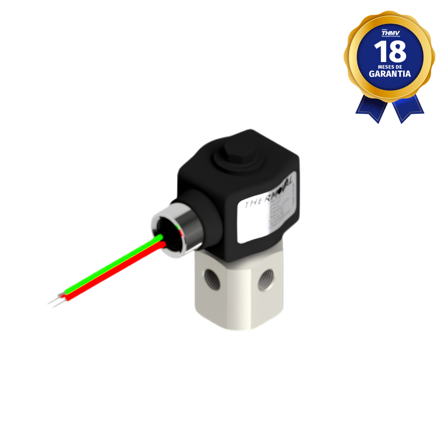 Válvula Solenoide 1/4" NPT 3/2 Vias NF 220/240 Vca 50/60 Hz À Prova de Explosão Universal Linha Industrial