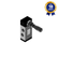 Válvula Pneumática Manual 5/3 Vias Centro Fechado 3/8" BSP Thermoval