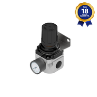 Regulador de Pressão Pneumático 3/4" BSP com Manômetro Thermoval