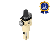 Filtro Regulador de Ar 3/4" BSP com Manômetro e Dreno Semi Automático Thermoval
