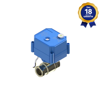 Válvula de Esfera Motorizada Thermoval 1/2" BSP PTFE 9 a 24 Vcc