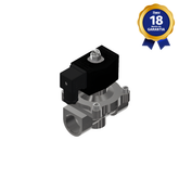 Válvula Solenoide 1" NPT 2/2 Vias NF 24 Vcc Linha Inox Uso Geral Linha Industrial