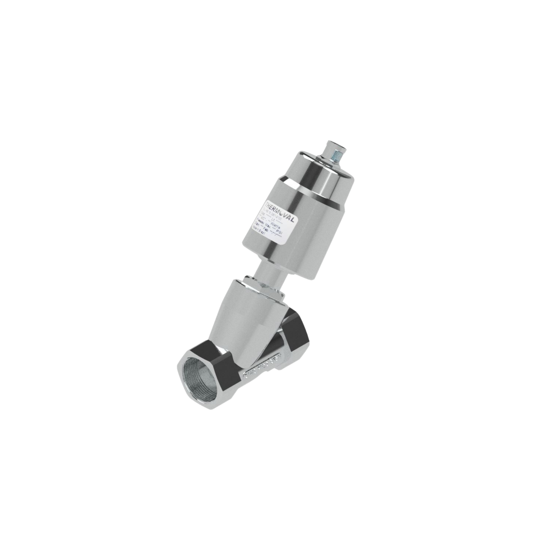 Valvula Angular de Acinamento Pneumatico, 1.1/2"npt, 2/2 vias, na, linha industrial