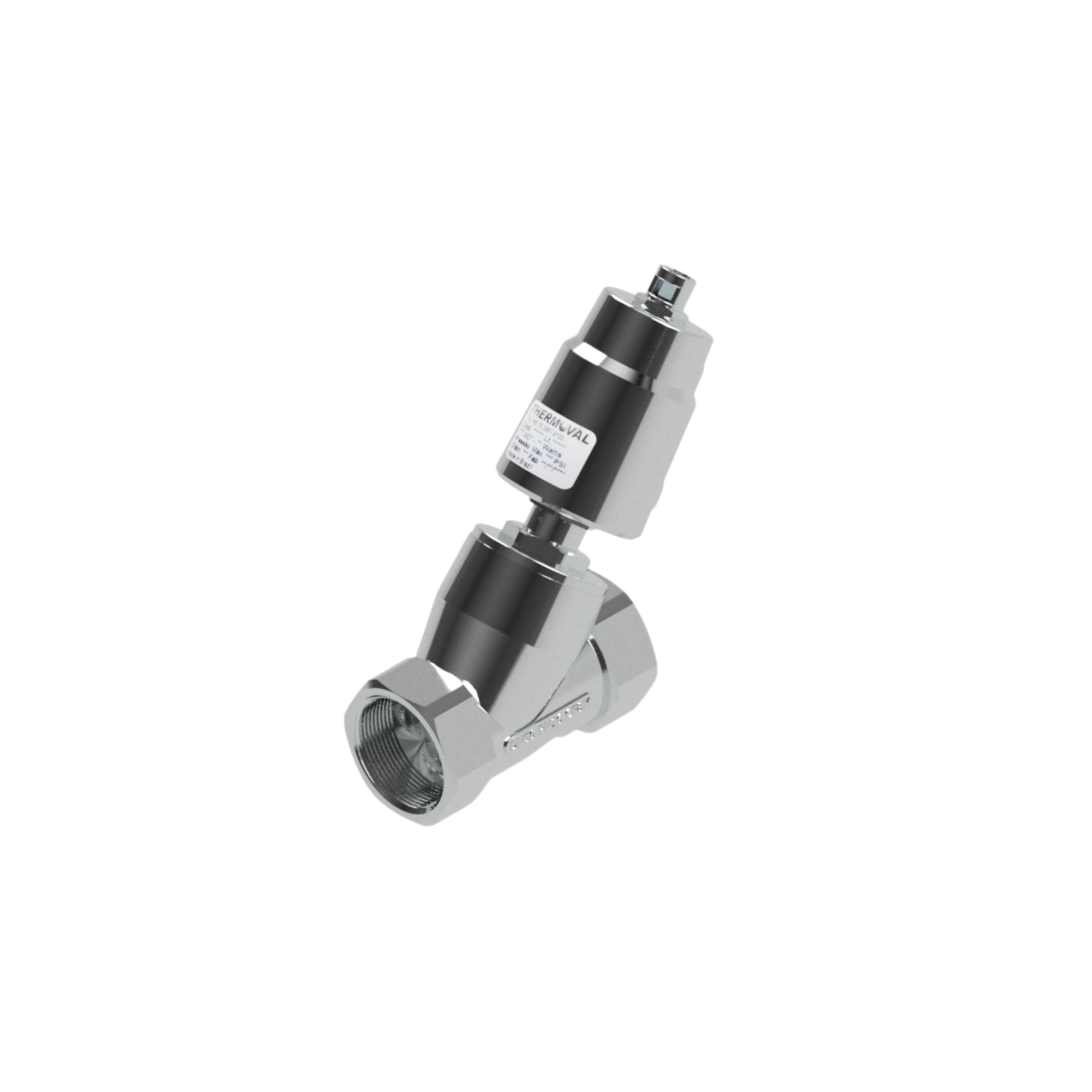 Valvula Angular de Acinamento Pneumatico, 2"npt, 2/2 vias, na, linha industrial