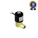 Válvula Solenoide 1/8" NPT 2/2 Vias NA 110/220 Vca 50/60 Hz Linha Industrial e Odonto Compatível com Ecel