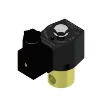 Válvula Solenoide 2 Vias NF 220–240V~ com Bobina — 1/4" NPT · Até 150 psi