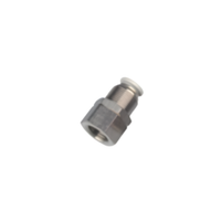 Conexão Pneumática Reta Strokmatic 1/4" BSP com O-Ring para Tubo 6 mm Branca