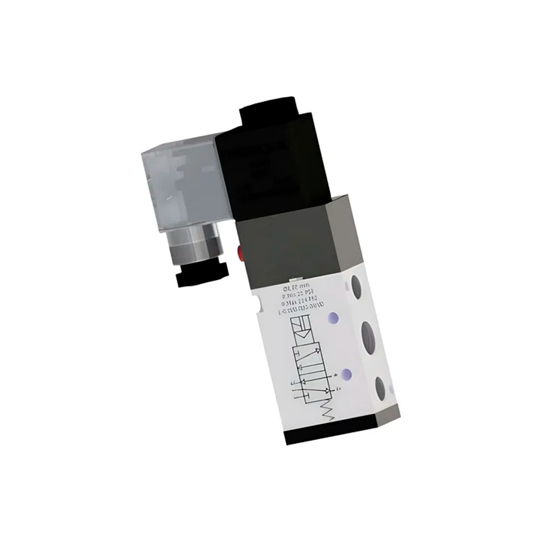 Valvula simples solenoide 5/2 vias 1/4 bobina/conector 24vcc
