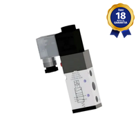 Válvula Solenoide 5/2 Vias 1/4" 24 Vcc Corpo Alumínio NF Strokmatic