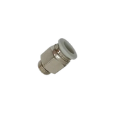 Conexão Pneumática Reta Strokmatic 1/8" BSP Engate Rápido 6 mm OD Branca